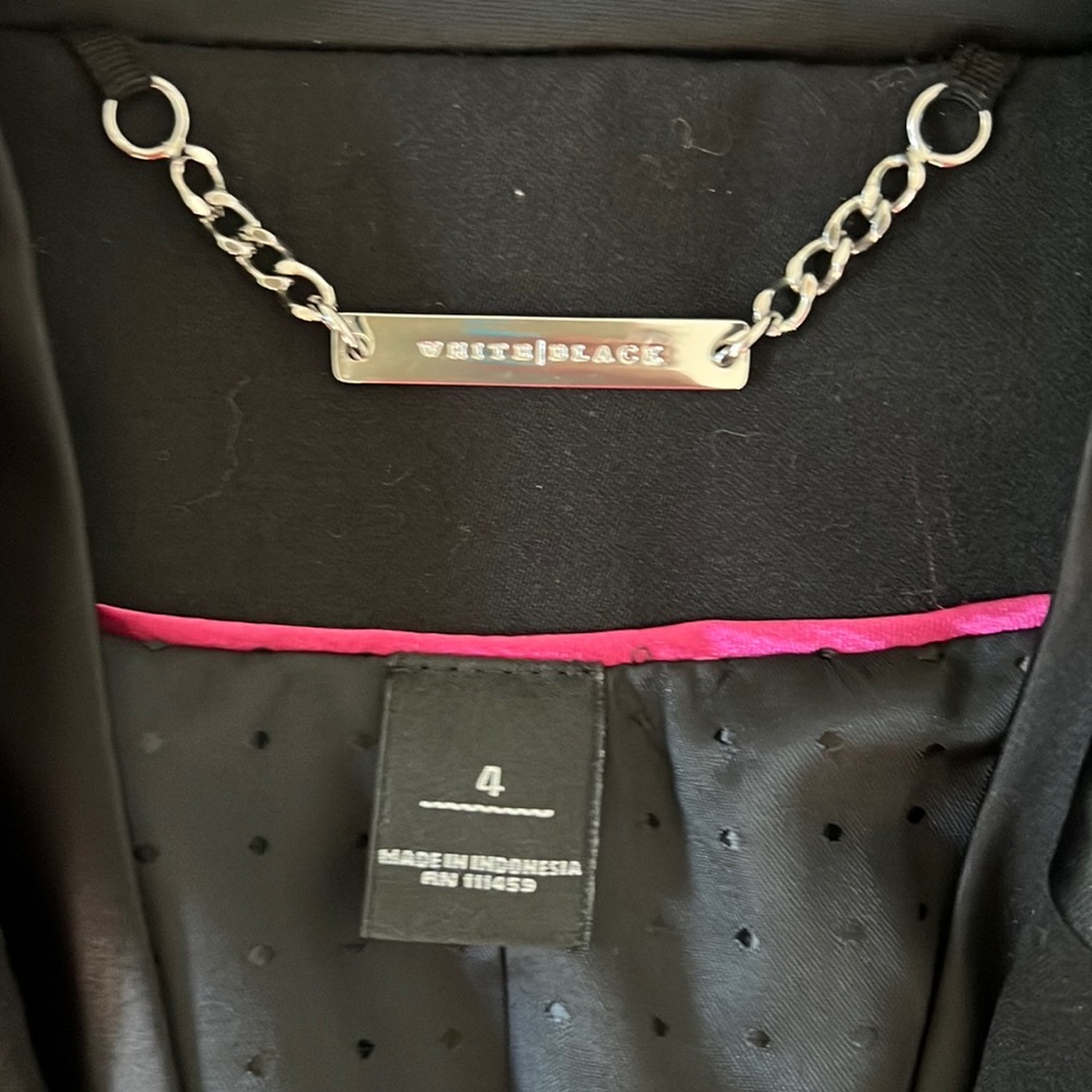 White House Black Market Black Jacket Size 4 - Picture 14 of 14